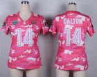 Nike Women Cincinnati Bengals #14 Andy Dalton Salute to Service New Pink Camo jerseys