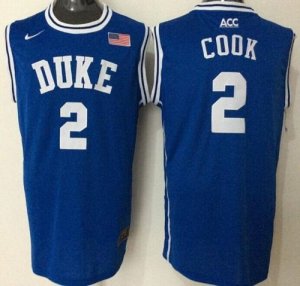 Duke Blue Devils #2 Quinn Cook Blue Basketball New Stitched NCAA Jersey