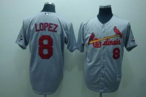 mlb st.louis cardinals #8 lopez grey[2009 all star game patch]