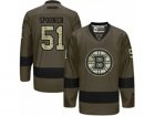 Mens Reebok Boston Bruins #51 Ryan Spooner Authentic Green Salute to Service NHL Jersey