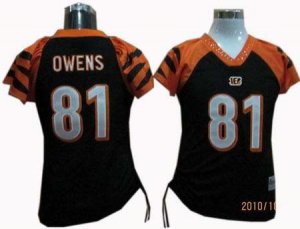 Womne Cincinnati Bengals #81 Terrell Owens black