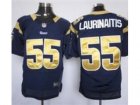 Nike NFL St. Louis Rams #55 James Laurinaitis Blue Elite jerseys