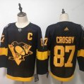 Penguins #87 Sidney Crosby Black 2019 NHL Stadium Series