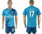 2017-18 Real Madrid 17 LUCAS V. Third Away Soccer Jersey