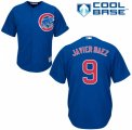 Mens Majestic Chicago Cubs #9 Javier Baez Replica Royal Blue Alternate Cool Base MLB Jersey