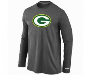 Nike Green Bay Packers Logo Long Sleeve T-Shirt D.Grey