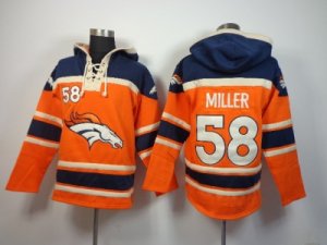 Nike jerseys Denver Broncos #58 miller black-orange[pullover hooded sweatshirt]