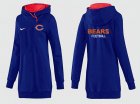 Women Chicago bears Logo Pullover Hoodie-072