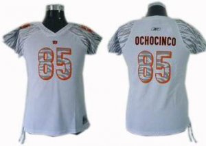 Cincinnati Bengals #85 Ochocinco Women Zebra Field Flirt Fashion