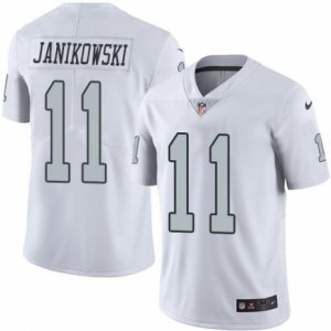 Nike Oakland Raiders #11 Sebastian Janikowski White Mens Stitched NFL Limited Rush Jersey