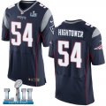 Mens Nike New England Patriots #54 Dont'a Hightower Navy 2018 Super Bowl LII Elite Jersey