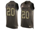 Nike Kansas City Chiefs #20 Steven Nelson Limited Green Salute to Service Tank Top NFL Jersey