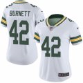 Women's Nike Green Bay Packers #42 Morgan Burnett Limited White Rush NFL Jersey