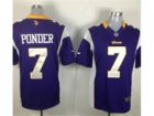 Nike NFL Minnesota Vikings #7 Christian Ponder Purple Game