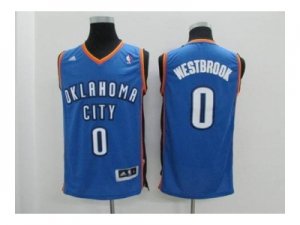 youth nba oklahoma city thunder #0 westbrook blue[revolution 30 swingman]