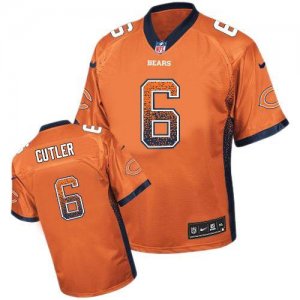 Nike Chicago Bears #6 Jay Cutler Orange Jersey(Elite Drift Fashion)