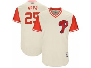 2017 Little League World Series Phillies #25 Daniel Nava Nava Tan Jersey