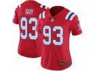 Women Nike New England Patriots #93 Lawrence Guy Vapor Untouchable Limited Red Alternate NFL Jersey