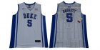 Duke Blue Devils #5 RJ Barrett White Elite Nike College Basketball Jersey