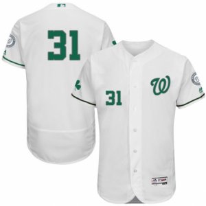 Mens Majestic Washington Nationals #31 Max Scherzer White Celtic Flexbase Authentic Collection MLB Jersey