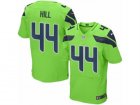 Mens Nike Seattle Seahawks #44 Delano Hill Elite Green Rush NFL Jersey