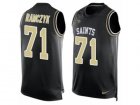 Mens Nike New Orleans Saints #71 Ryan Ramczyk Limited Black Player Name & Number Tank Top NFL Jersey