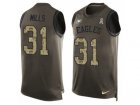 Men Nike Philadelphia Eagles #31 Jalen Mills Limited Green Salute to Service Tank Top NFL Jersey