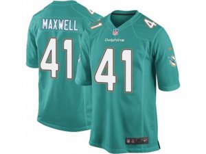 Nike Miami Dolphins #41 Byron Maxwell Game Aqua Green Team Color NFL Jersey