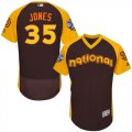 Mens Majestic San Diego Padres #35 Randy Jones Brown 2016 All-Star National League BP Authentic Collection Flex Base MLB Jersey