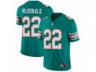Nike Miami Dolphins #22 T.J. McDonald Vapor Untouchable Limited Aqua Green Alternate NFL Jersey