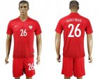 Poland #26 Marciniak Away Soccer Country Jersey