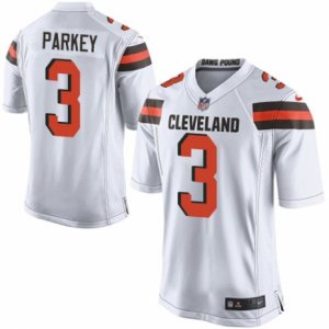 Men\'s Nike Cleveland Browns #3 Cody Parkey Game White NFL Jersey