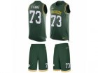 Mens Nike Green Bay Packers #73 Jahri Evans Limited Green Tank Top Suit NFL Jersey