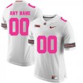 Ohio State Buckeyes White Customized 2018 Breast Cancer Awareness