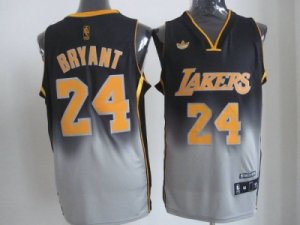 nba los angeles lakers #24 kobe bryant grey-black