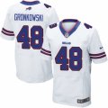 Mens Nike Buffalo Bills #48 Glenn Gronkowski Elite White NFL Jersey