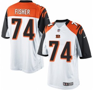 Men\'s Nike Cincinnati Bengals #74 Jake Fisher Limited White NFL Jersey