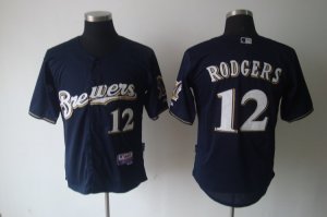 mlb jerseys milwaukee brewers #12 rodgers blue