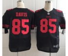 nike nfl jerseys san francisco 49ers #85 davis black[Elite]