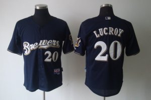 mlb jerseys milwaukee brewers #20 lucroy blue