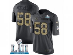 Youth Nike New England Patriots #58 Shea McClellin Limited Black 2016 Salute to Service Super Bowl LII NFL Jersey