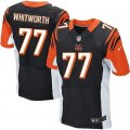 Nike Cincinnati Bengals #77 Andrew Whitworth Black jerseys(Elite)