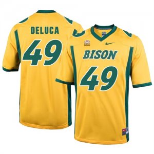 North Dakota State Bison 49 Nick Deluca Gold College Football Jersey