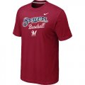 Nike MLB Milwaukee Brewers 2014 Home Practice T-Shirt - Red