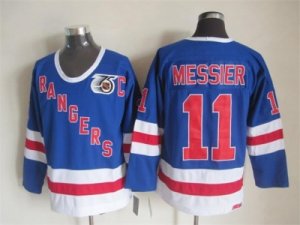 NHL New York Rangers #11 Mark Messier blue jerseys[m&n 75th]