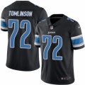 Mens Nike Detroit Lions #72 Laken Tomlinson Limited Black Rush NFL Jersey