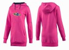 Women Baltimore Ravens Logo Pullover Hoodie-078