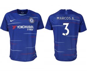 2018-19 Chelsea FC 3 MARCOS A. Home Thailand Soccer Jersey