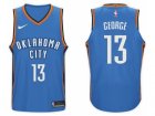 Nike NBA Oklahoma City Thunder #13 Paul George Jersey 2017-18 New Season Blue Jersey