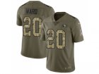 Nike San Francisco 49ers #20 Jimmie Ward Olive Camo Men Stitched NFL Limited 2017 Salute To Service Jersey